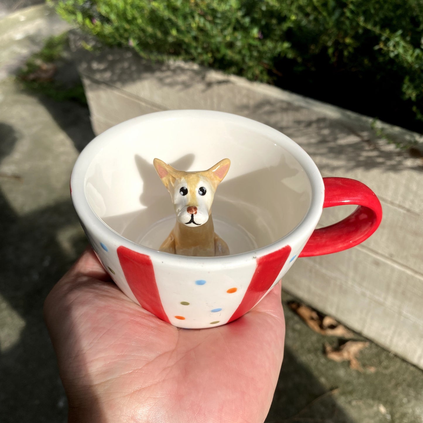 🐾 Individuelle 3D-Haustier-Klettertasse – Handgefertigte Keramik-Hundfigur-Tasse (350ml)