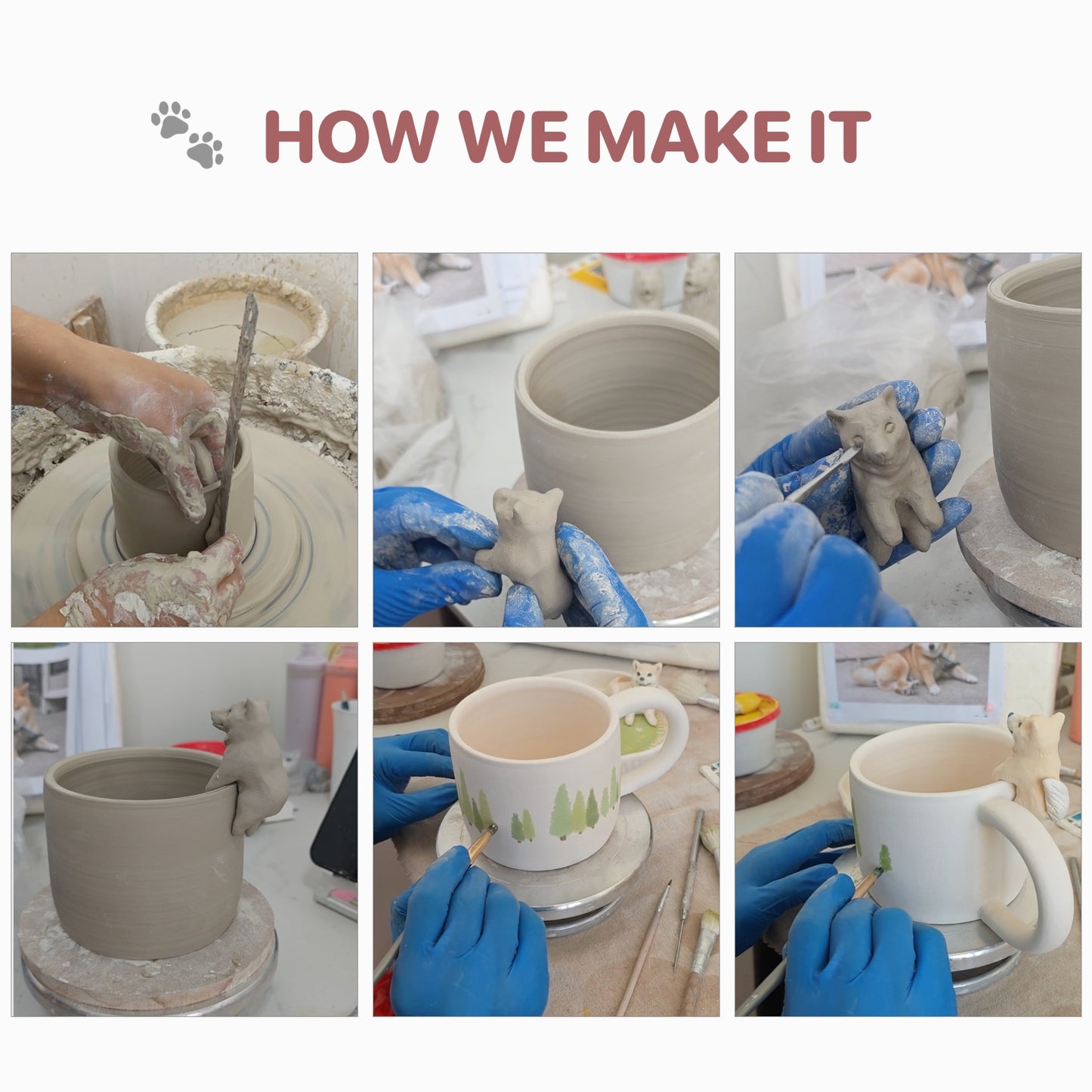 Individuelle Haustier 3D-Hängetasse – Personalisierte Keramiktasse mit Haustier