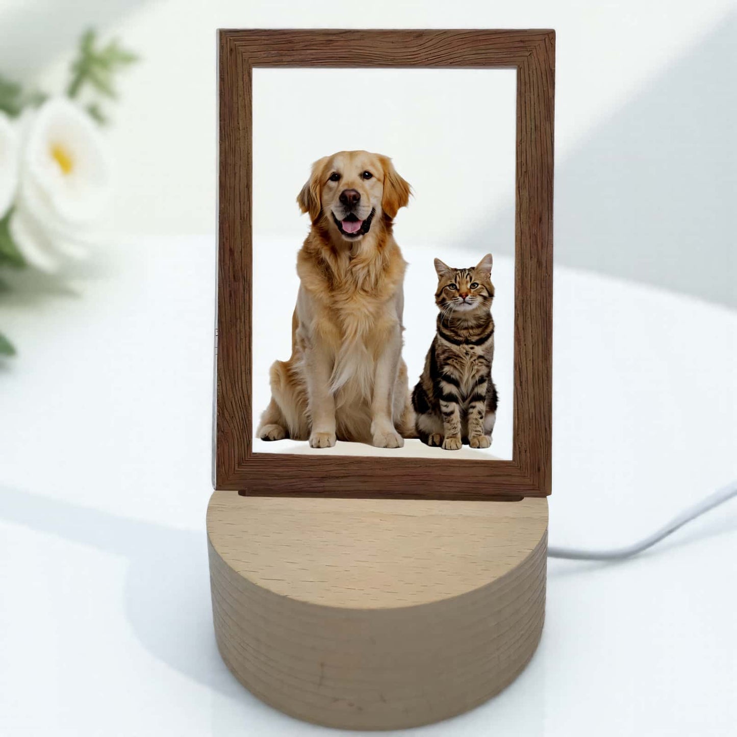 Acryl-Fotorahmen mit LED-Beleuchtung – Perfekt für personalisierte Geschenke und Heimdekoration