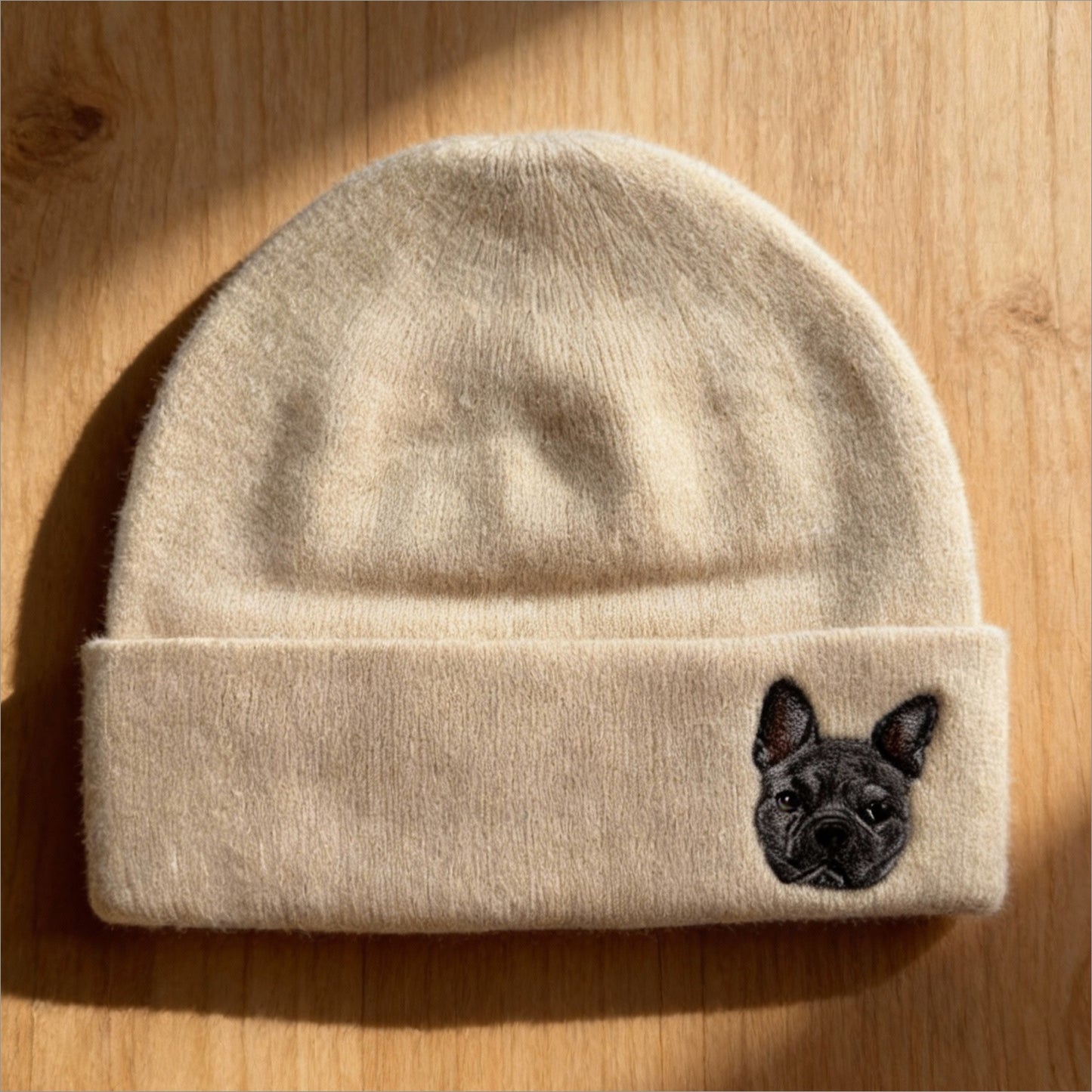 🧵 Beanie mit Haustierporträt nach Maß – Handgefilzter Nadel-Art-Hut