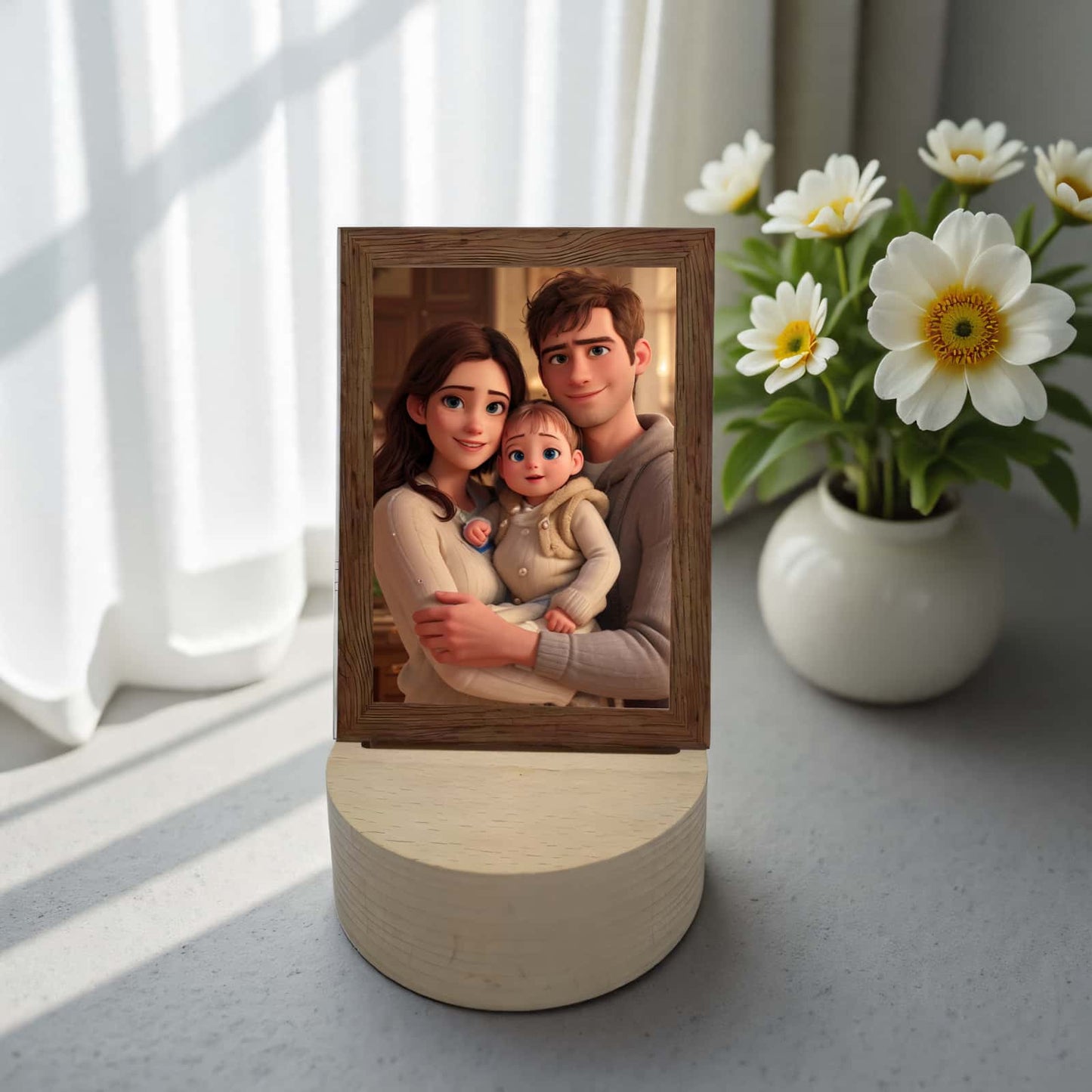 Acryl-Fotorahmen mit LED-Beleuchtung – Perfekt für personalisierte Geschenke und Heimdekoration