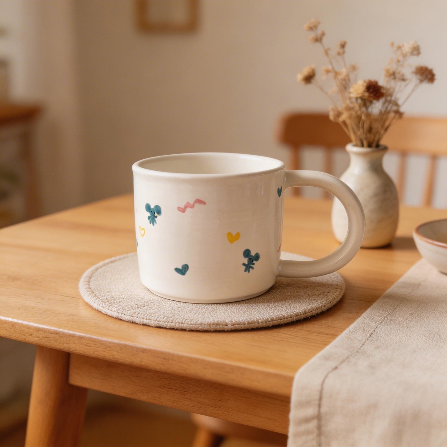 Personalisierte 3D-Kaffeetasse mit Tierkopf – Keramik-Kaffeetasse für Hunde und Katzen