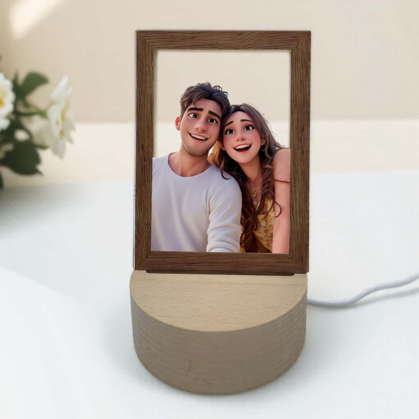 Acryl-Fotorahmen mit LED-Beleuchtung – Perfekt für personalisierte Geschenke und Heimdekoration