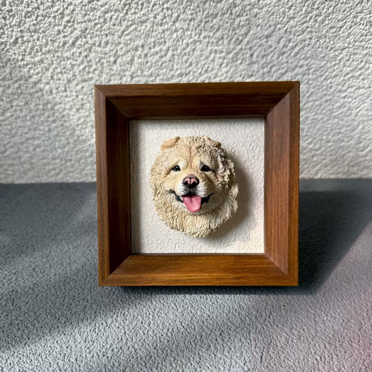 Personalisierte Gips-Haustierskulptur mit Magnet – individuelles Andenken an Katze oder Hund für Auto, Kühlschrank, Rahmen