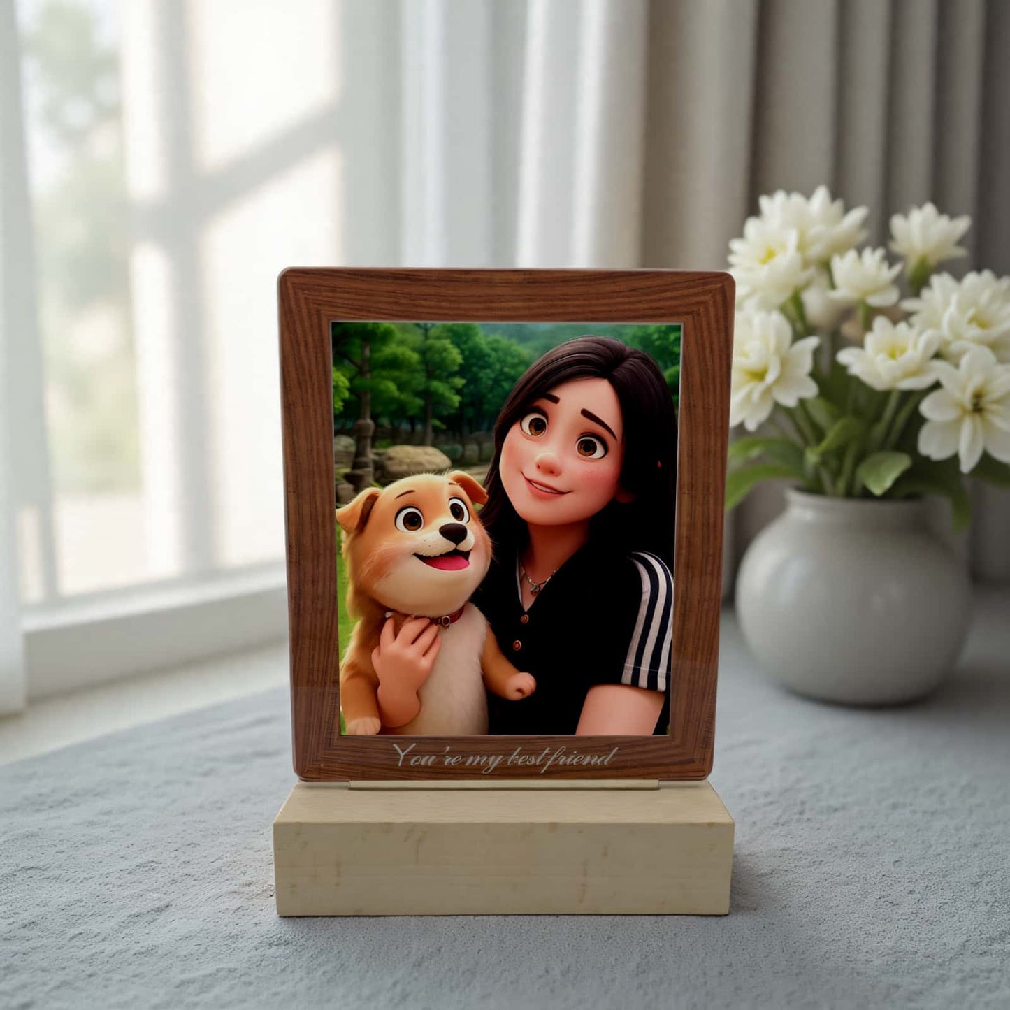 Acryl-Fotorahmen mit LED-Beleuchtung – Perfekt für personalisierte Geschenke und Heimdekoration