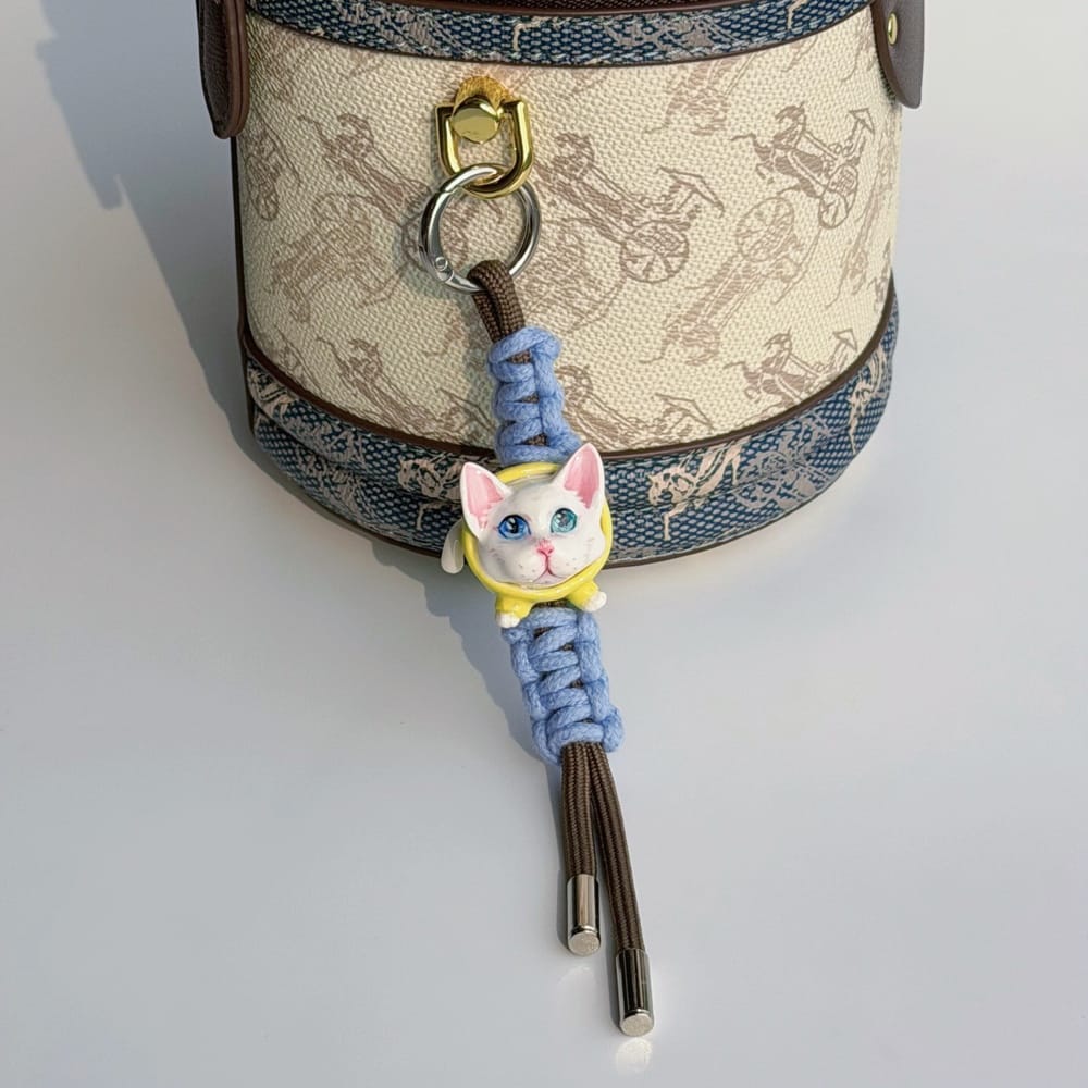 Personalisierbarer Schlüsselanhänger aus Ton für Haustiere | Taschenanhänger | Personalisiertes Geschenk