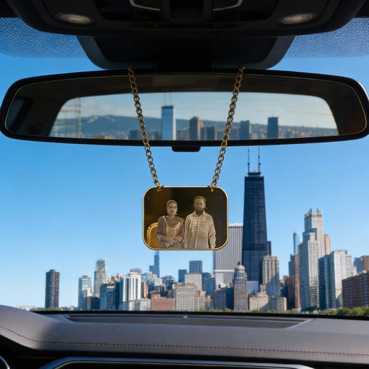 Benutzerdefinierter Autoanhänger (Rechteckiges Design)