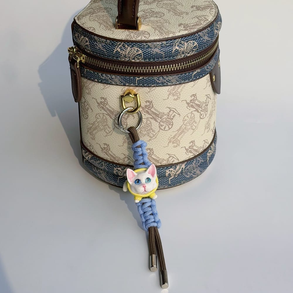 Personalisierbarer Schlüsselanhänger aus Ton für Haustiere | Taschenanhänger | Personalisiertes Geschenk