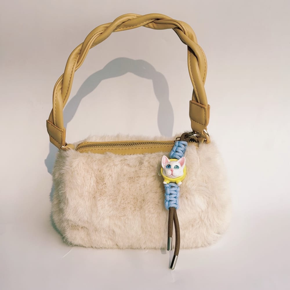 Personalisierbarer Schlüsselanhänger aus Ton für Haustiere | Taschenanhänger | Personalisiertes Geschenk