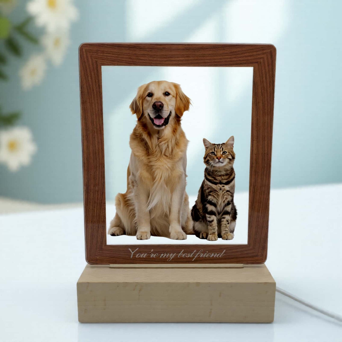 Acryl-Fotorahmen mit LED-Beleuchtung – Perfekt für personalisierte Geschenke und Heimdekoration