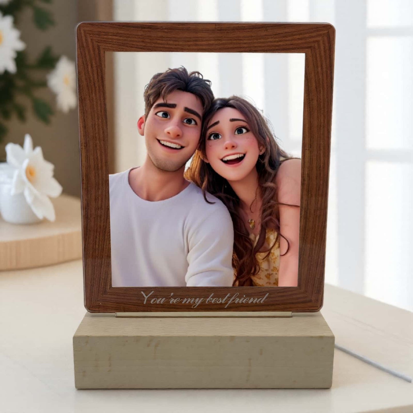 Acryl-Fotorahmen mit LED-Beleuchtung – Perfekt für personalisierte Geschenke und Heimdekoration