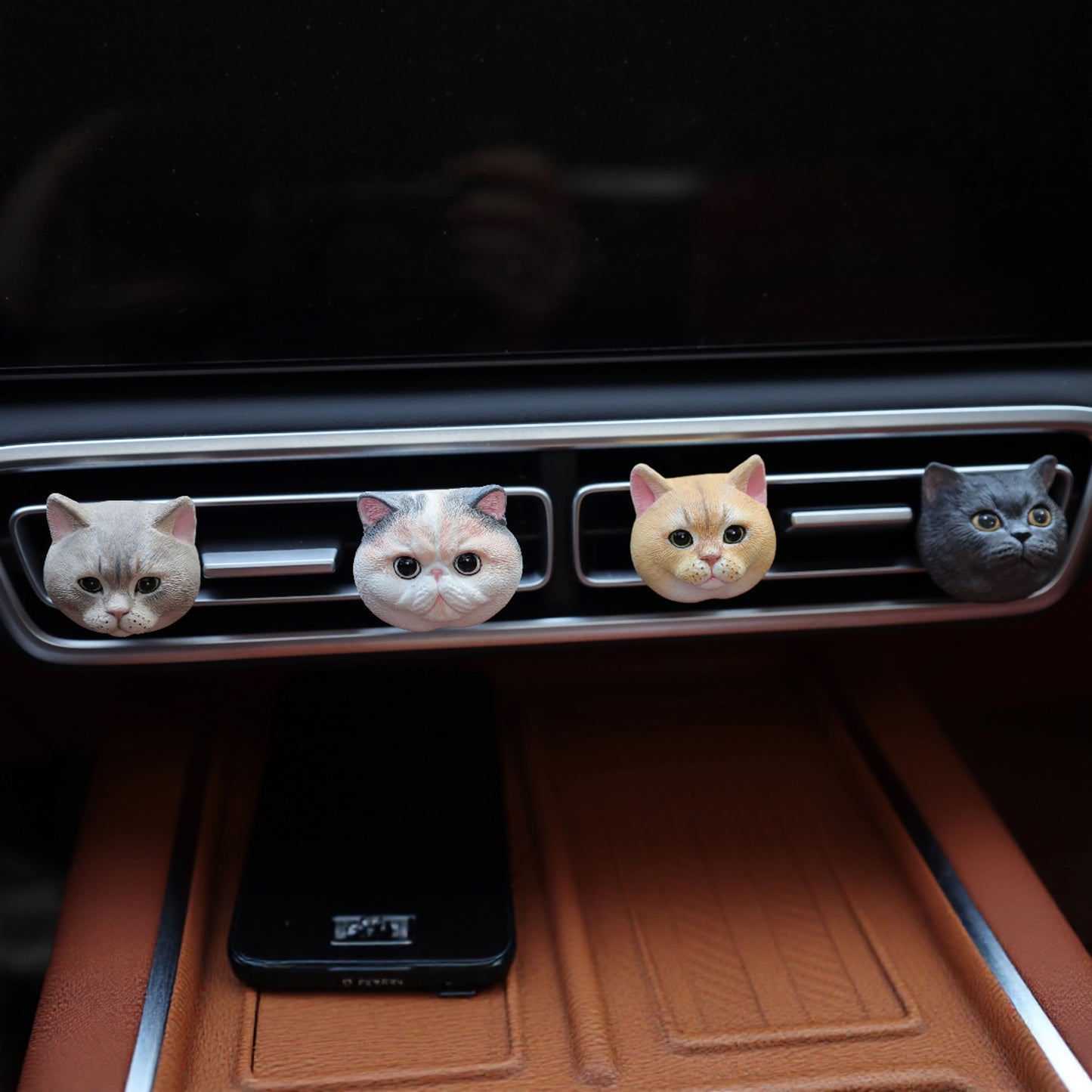 Personalisierte Gips-Haustierskulptur mit Magnet – individuelles Andenken an Katze oder Hund für Auto, Kühlschrank, Rahmen