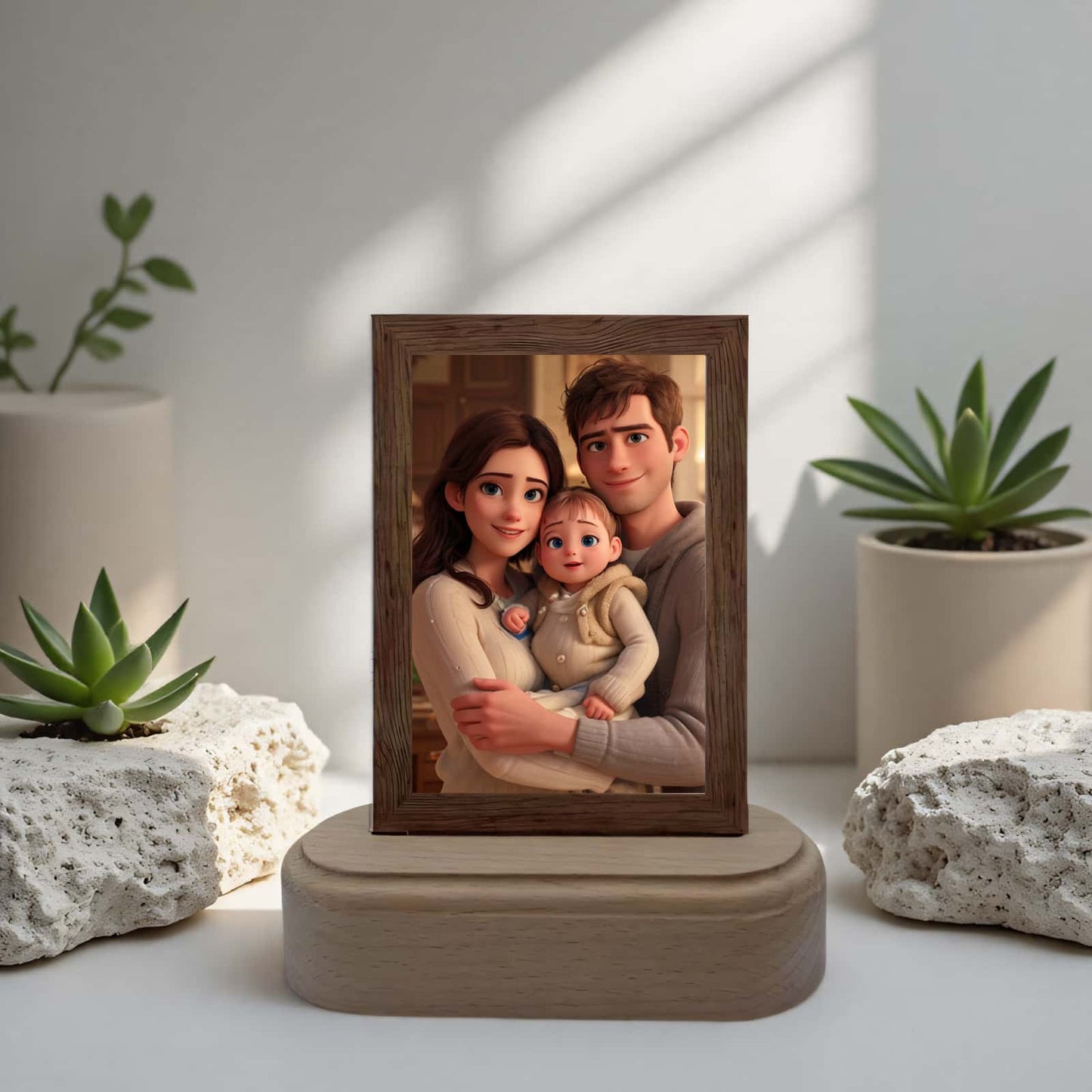 Acryl-Fotorahmen mit LED-Beleuchtung – Perfekt für personalisierte Geschenke und Heimdekoration